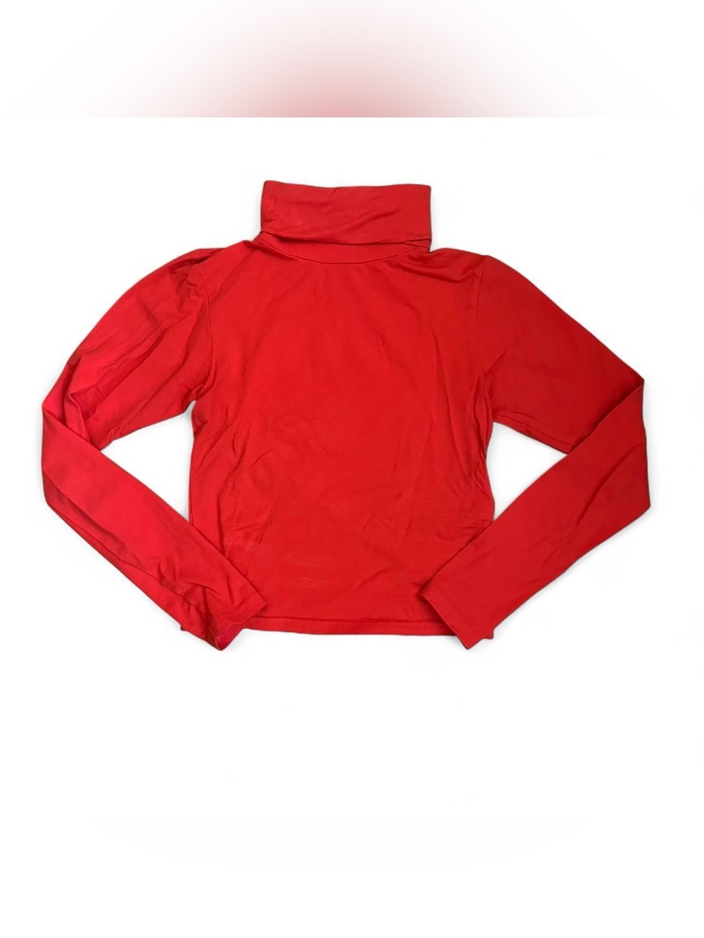 Orange Red American Apparel turtleneck, Size small